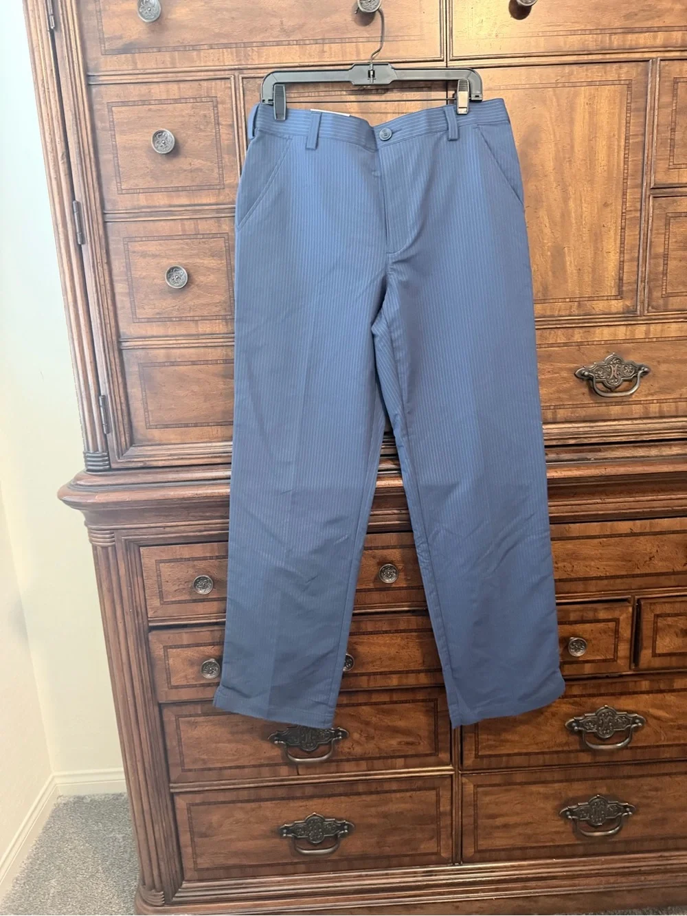 Under Armour Blue Pinstripe UPF 50 Golf Pants